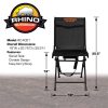 Rhino Outdoors Swivel Hunting Blind Chair Black - Image 2