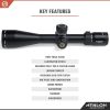 Athlon Optics Helos BTR Gen 2 Rifle Scope First Focal Plane 4-20x50mm Illuminated APLR6 MOA Reticle Black - Image 4