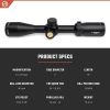 Athlon Optics Talos Rifle Scope 3-12x40mm Mil-Dot Reticle Black - Image 3