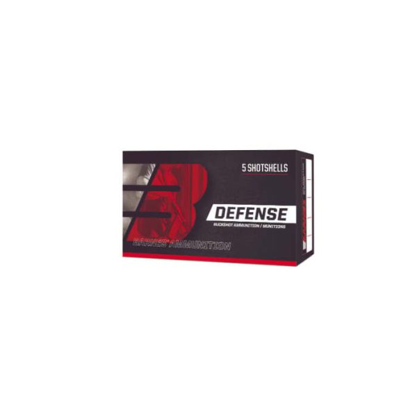 Barnes Defense Ammunition 12 Gauge 2-3/4" 1 oz #4 Buck Box of 5