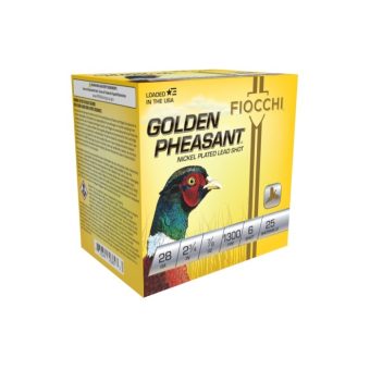 Fiocchi Golden Pheasant Ammunition 28 Gauge 2-3/4" 7/8 oz #6 Shot Box of 25