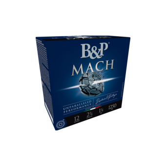 Baschieri & Pellagri Mach Ammunition 12 Gauge 2-3/4" 1-1/8 oz #7.5 Shot Box of 25