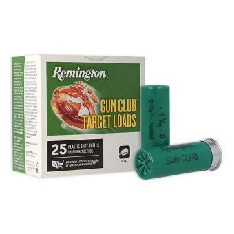 Remington Gun Club Ammunition 12 Gauge 2-3/4" 1-1/8 oz #8 Shot Box of 25
