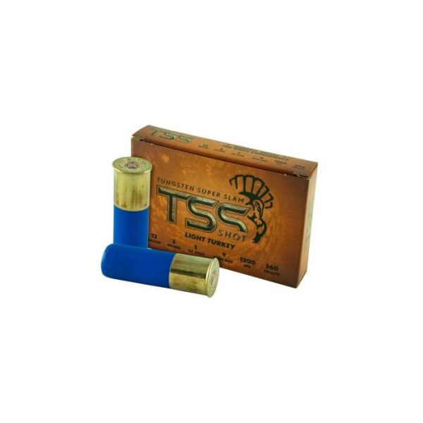 TSS Shot TSS Light Turkey Ammunition 12 Gauge 3" 1 oz #9 Shot Box of 5