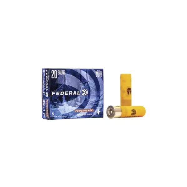 Federal Premium Power-Shok Ammunition 20 Gauge 3" 1-1/4 oz #2 Buck Box of 5