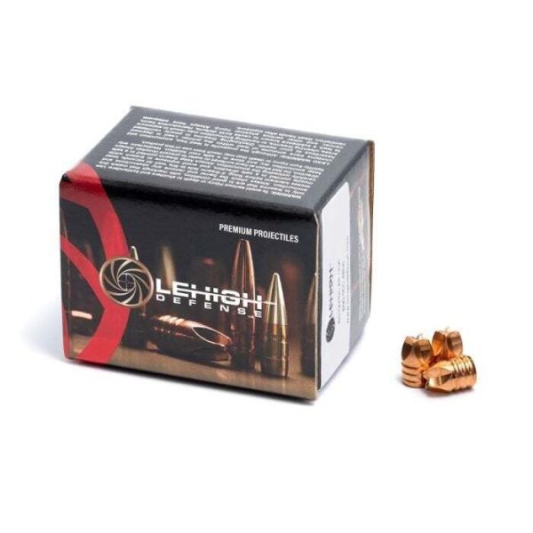 Lehigh Xtreme Defense Bullets (.452 Diameter) 135 Grain Solid Copper Fluted Box of 50