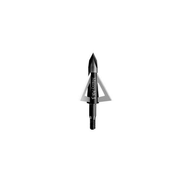 Muzzy Mx-3 3-Blade Fixed Blade Broadhead 100 1-1/4" Cutting Diameter Pack of 3