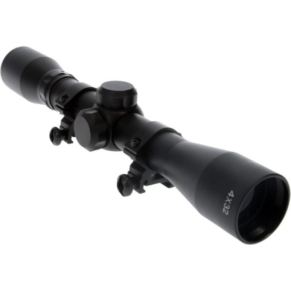 TRUGLO Buckline Rifle Scope 4x32mm Duplex Reticle Black