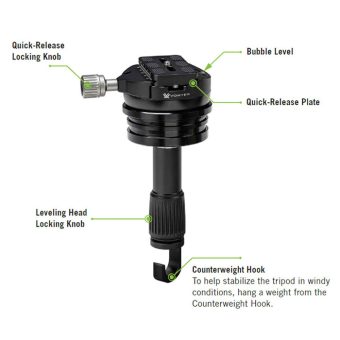 Vortex Optics Radian Level Tripod Head 30mm To 1"