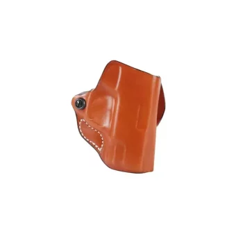 DeSantis Mini Scabbard Holster Left Hand Glock 43, Glock 43X Leather Tan