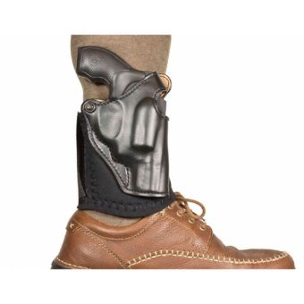 DeSantis Die Hard Ankle Holster Right Hand S&W J Frame 36, S&W J Frame 37 Leather Black