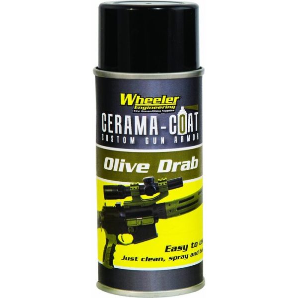 Wheeler Cerama-Coat Firearm Finish Olive Drab 4 Ounce Aerosol
