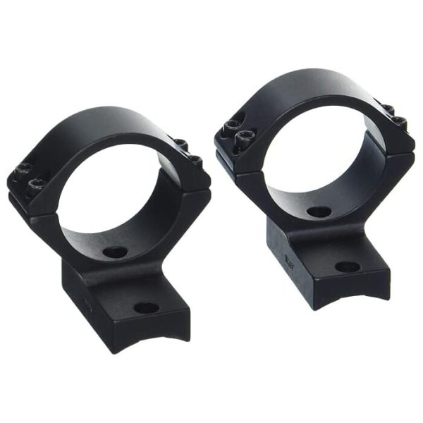 Talley Lightweight 2-Piece Scope Mount 30mm Low Height Savage Round Receiver w/ Accutrigger, A17, A22, AXIS (Extended Front & Rear) (8-40 Screws) Matte Black