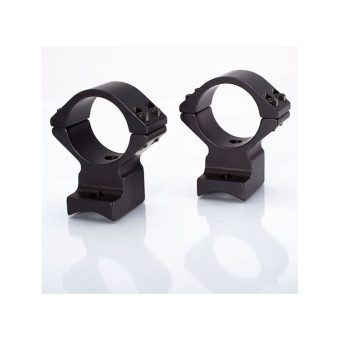 Talley Lightweight 2-Piece Scope Mount 1" High Height Savage Round Receiver w/ Accutrigger, A17, A22, AXIS (Extended Front & Rear) Black