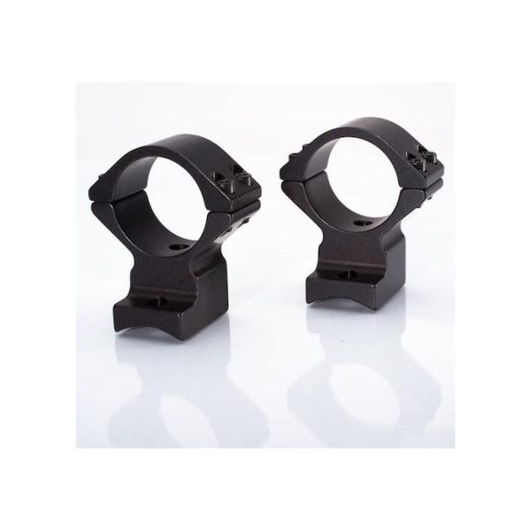 Talley Lightweight 2-Piece Scope Mount 30mm Medium Height Savage Pre-Accutrigger w/ Flat Rear Receiver Black