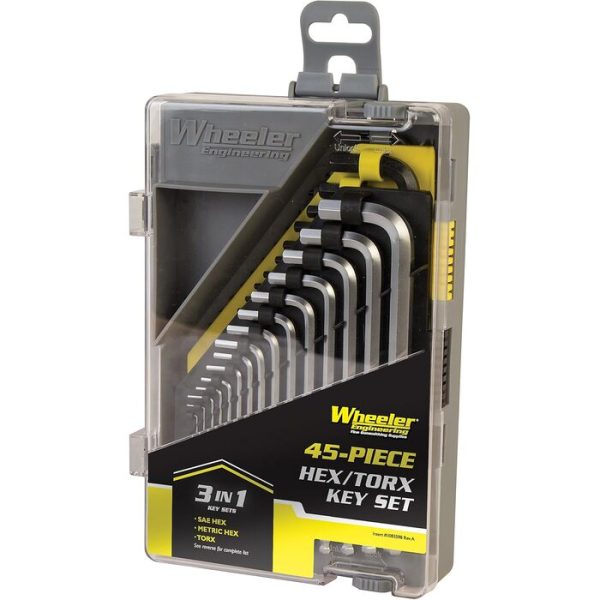 Wheeler 45-Piece Wrench Set SAE, Metric, Hex, Torx