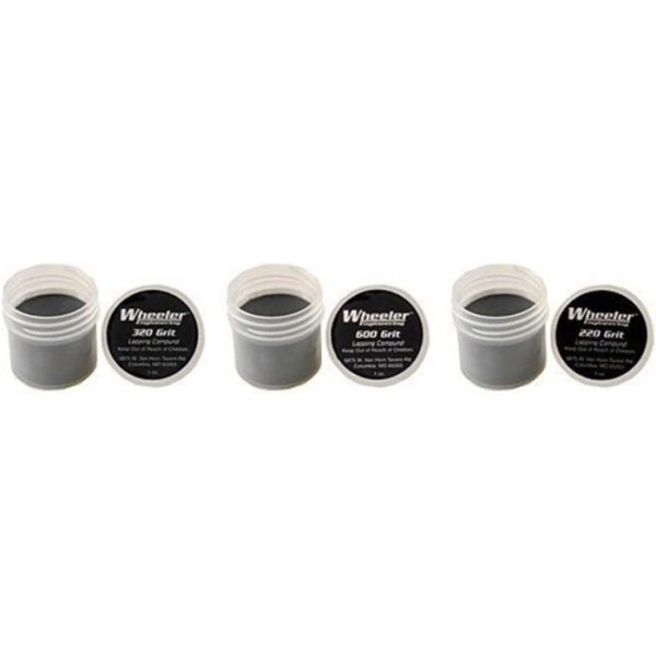 Wheeler Lapping Compound Kit (1 oz each of 220, 320, 600 Grit Compound)