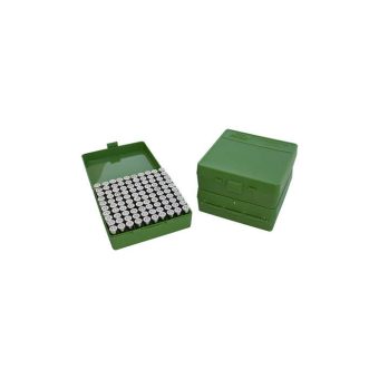 MTM Ammo Box 9mm Luger, 380 ACP Green