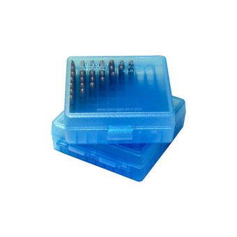 MTM Ammo Box 9mm Luger, 380 ACP Blue