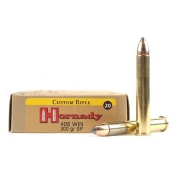 Hornady Dangerouse Game Ammunition 405 Winchester 300 Grain Interlock Jacketed Soft Point Box of 20