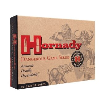 Hornady Dangerouse Game Ammunition 404 Jeffery 400 Grain Solid Box of 20
