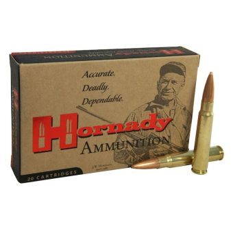 Hornady Vintage Match Ammunition 8x57mm JS Mauser 196 Grain Boat Tail Hollow Point Box of 20