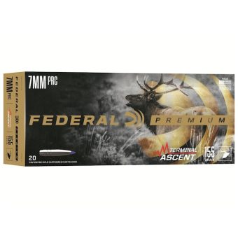 Federal Premium Terminal Ascent Ammunition 7mm PRC 155 Grain Polymer Tipped Box of 20
