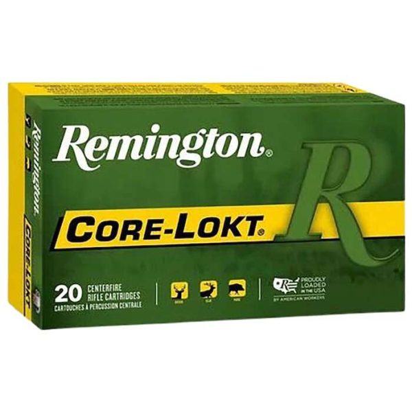 Remington Core-Lokt Ammunition 360 Buckhammer 160 Grain Solid Hollow Point Box of 20