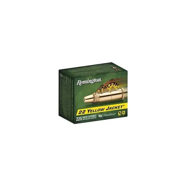 Remington Yellow Jacket Ammunition 22 Long Rifle 33 Grain Hollow Point Box of 225